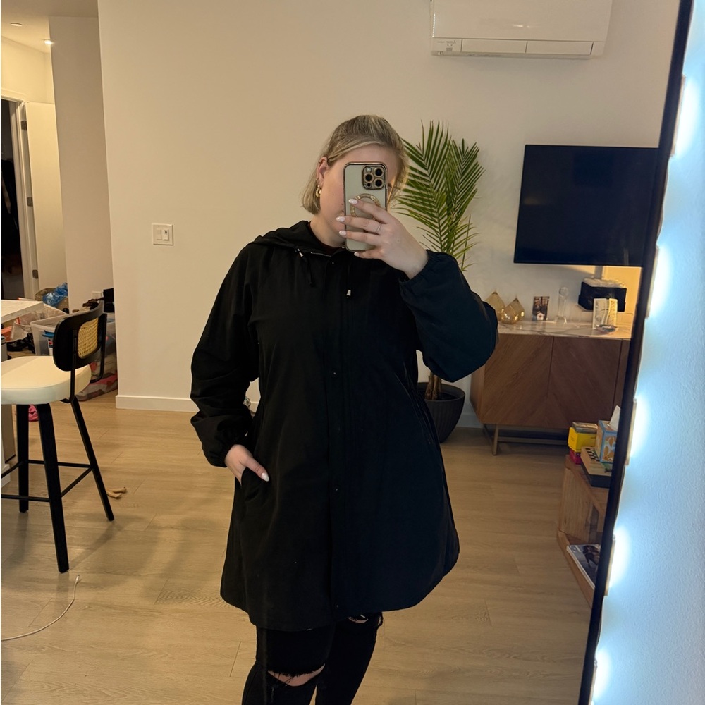 Women's Black Hooded Jacket